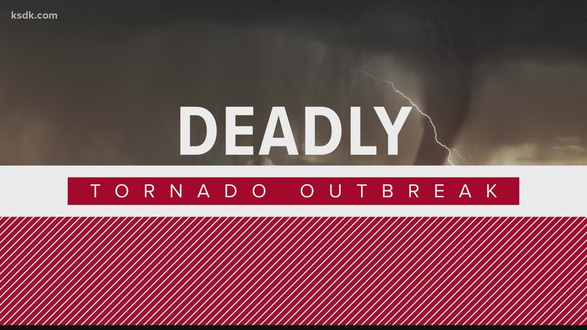 Six people were killed and 45 people were reunited with their families. The Amazon facility where they were working was struck by a tornado Friday night.