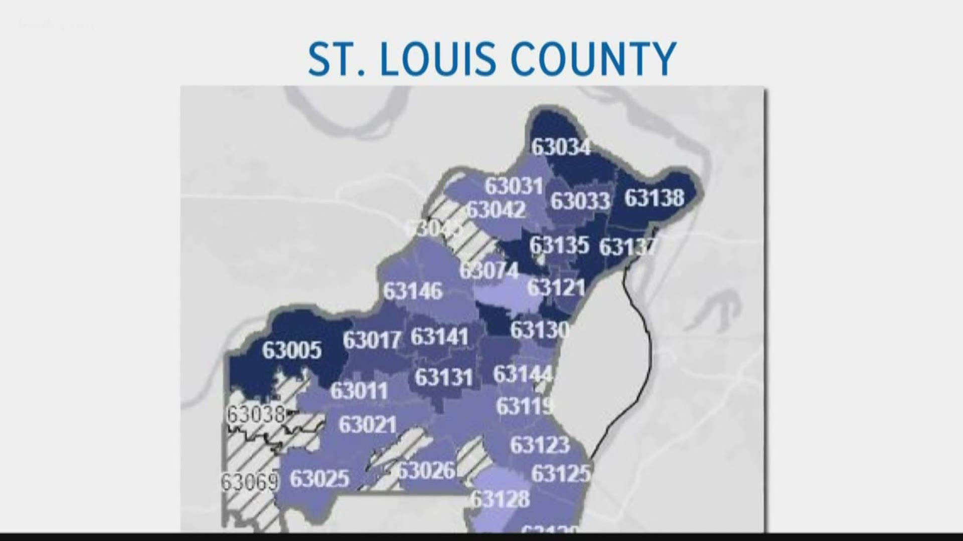 St Louis County Map With Zip Codes Walden Wong