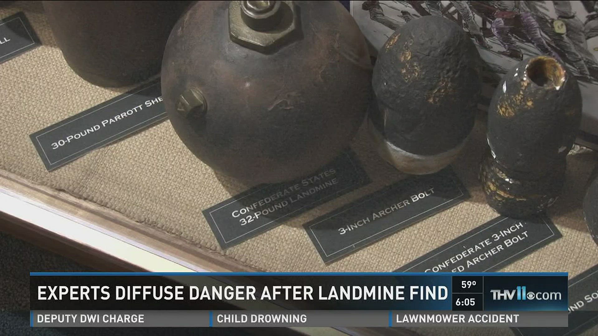 Diffuse Danger Example Ark. man finds landmine, experts diffuse danger | 11alive.com