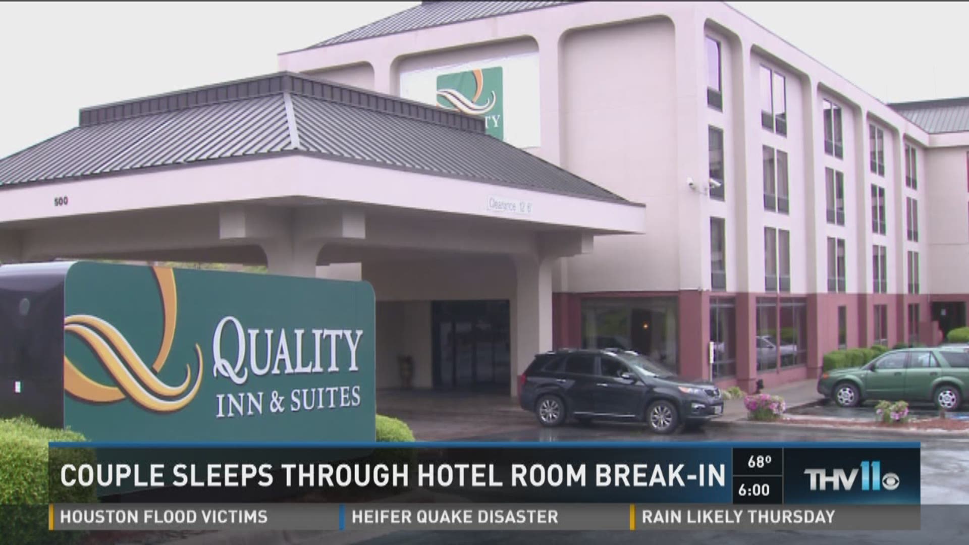 Couple sleeps through hotel breakin; wife shares experience