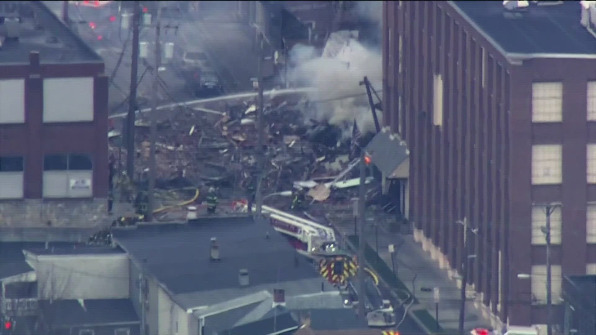 Chocolate factory explosion in West Reading, Pennsylvania 2 dead