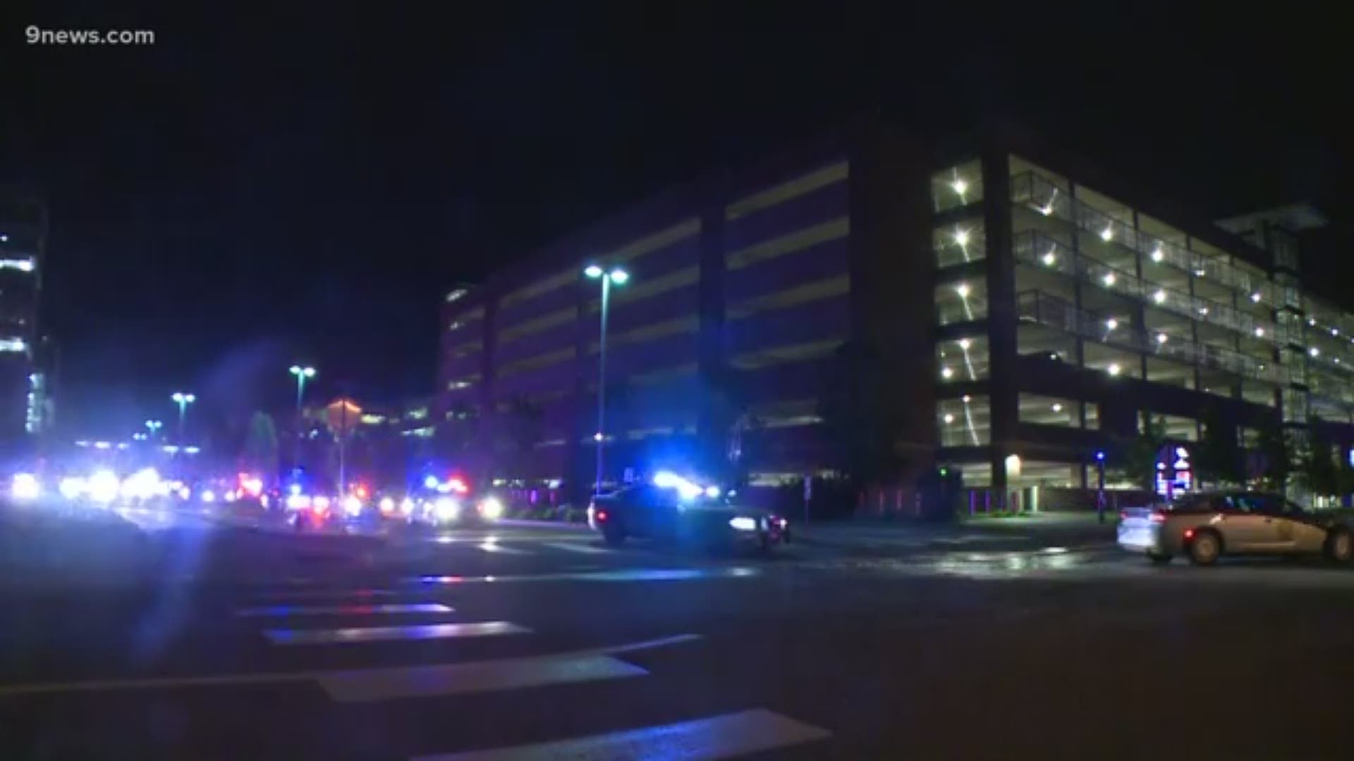 A procession pays tribute to a Colorado State Patrol trooper killed in a crash late Friday night on I-70. The procession left from University Hospital just before 3 a.m. Saturday morning.