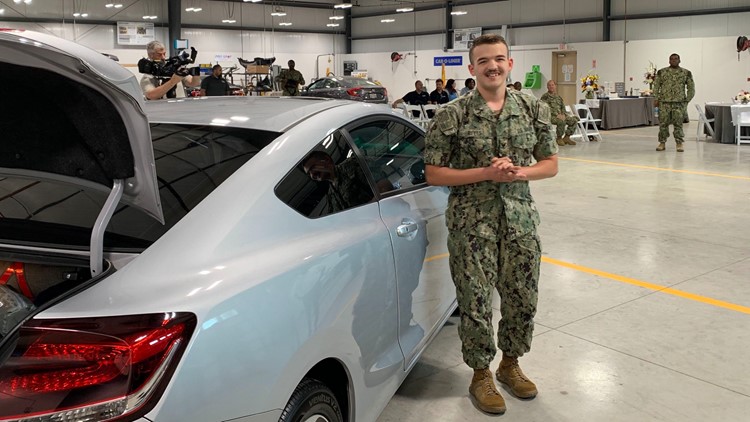 After using only his bike, Navy sailor is gifted a free refurbished car