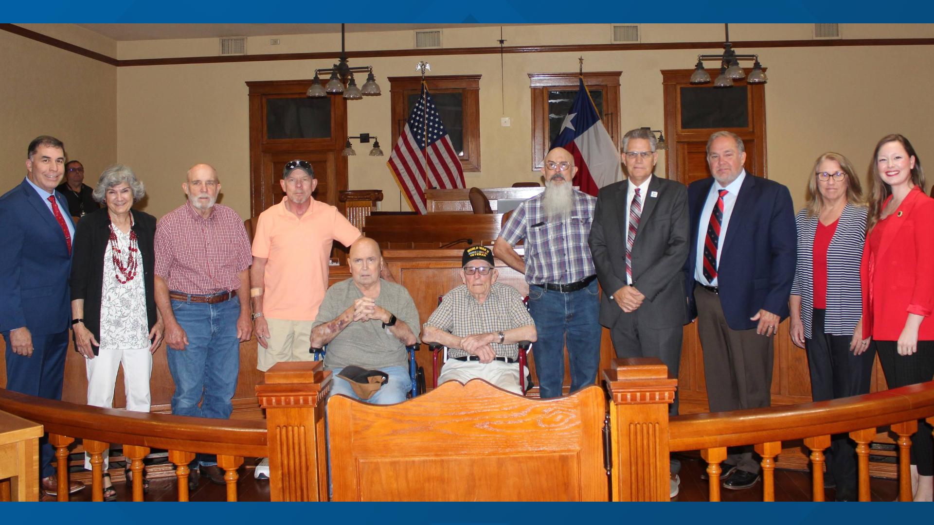 The Williamson County commissioners proclaimed July 2 Archie Moczygemba Day. He is a World War II veteran who will soon turn 100 years old.