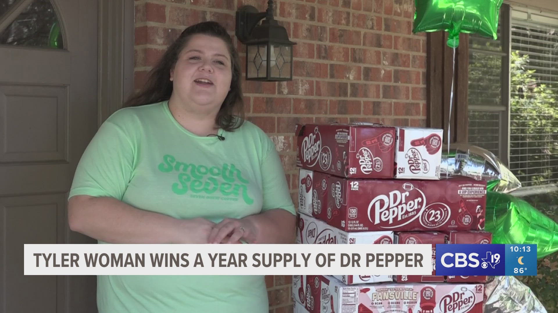 She was the last of three winners to receive the prize as museum personnel were driving across Texas to the winners’ homes this month.