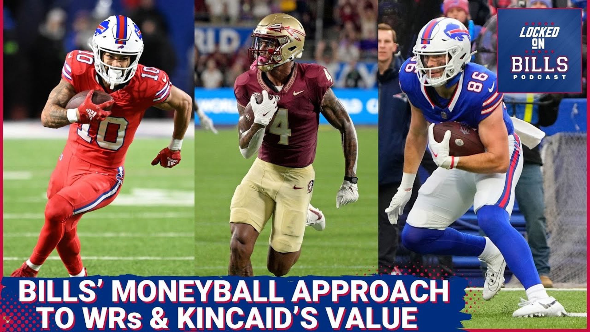 Buffalo Bills moneyball approach to WRs, value of Dalton Kincaid, longshots, kicking off and more!