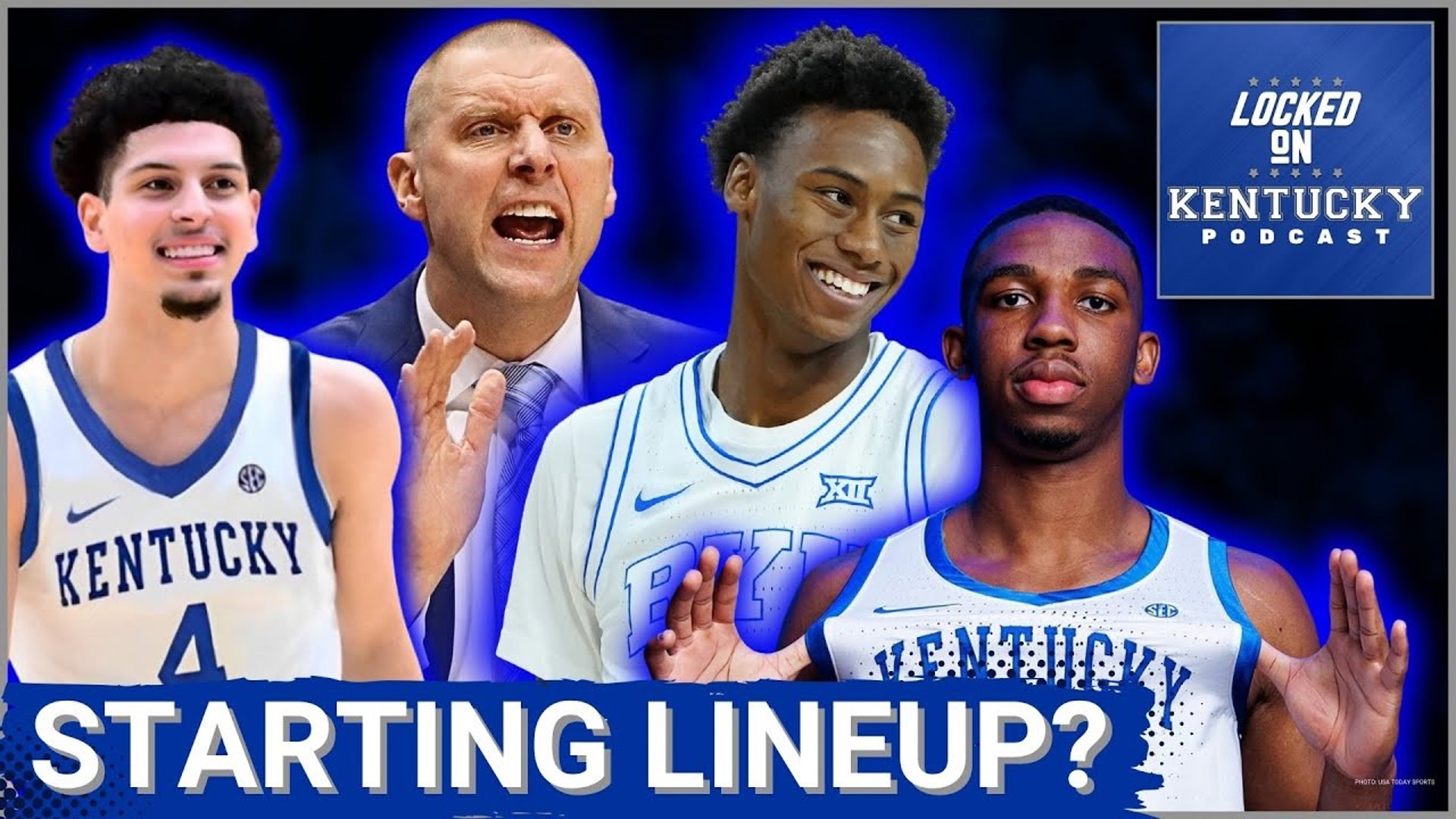 What will Kentucky basketball's starting lineup be underneath Mark Pope? Will it be Lamont Butler, Koby Brea, Jaxson Robinson, Andrew Carr and Amari Williams?