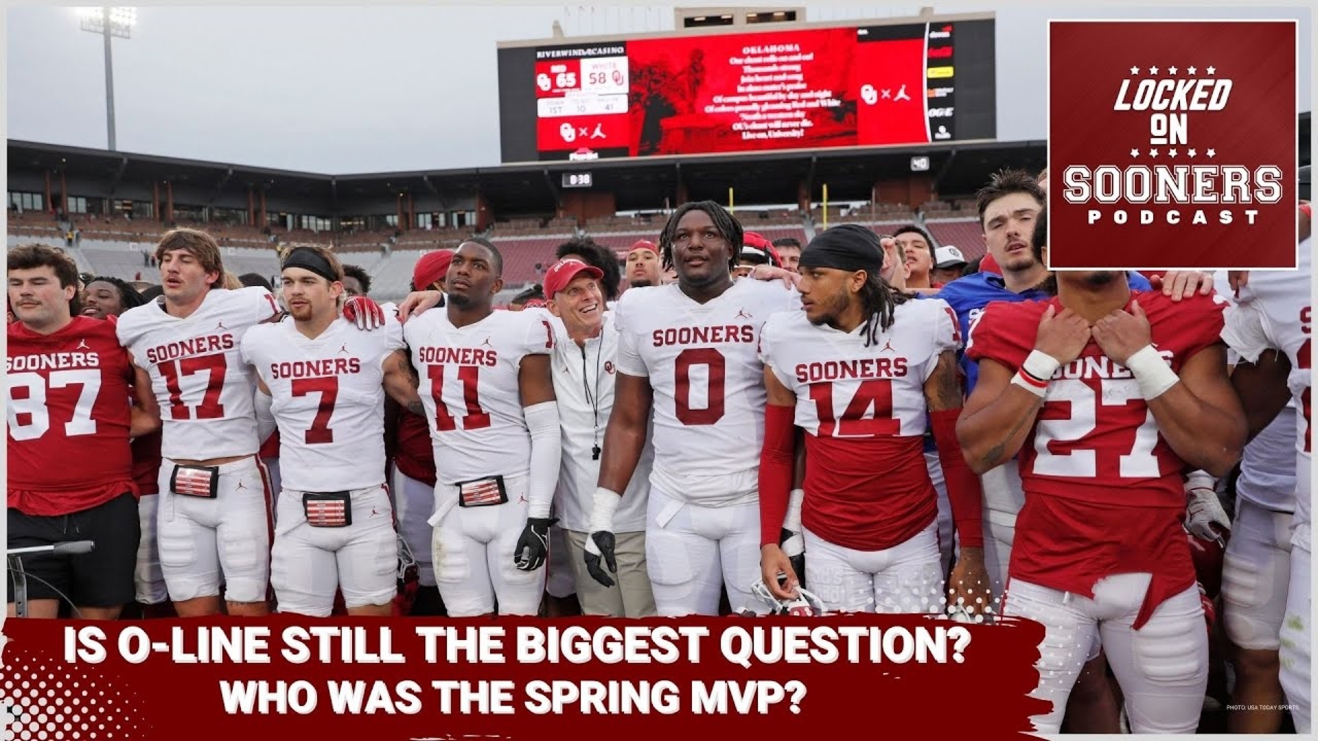 The Oklahoma Sooners have made significant additions to the offensive line,  and the offensive line looked good during the spring game.