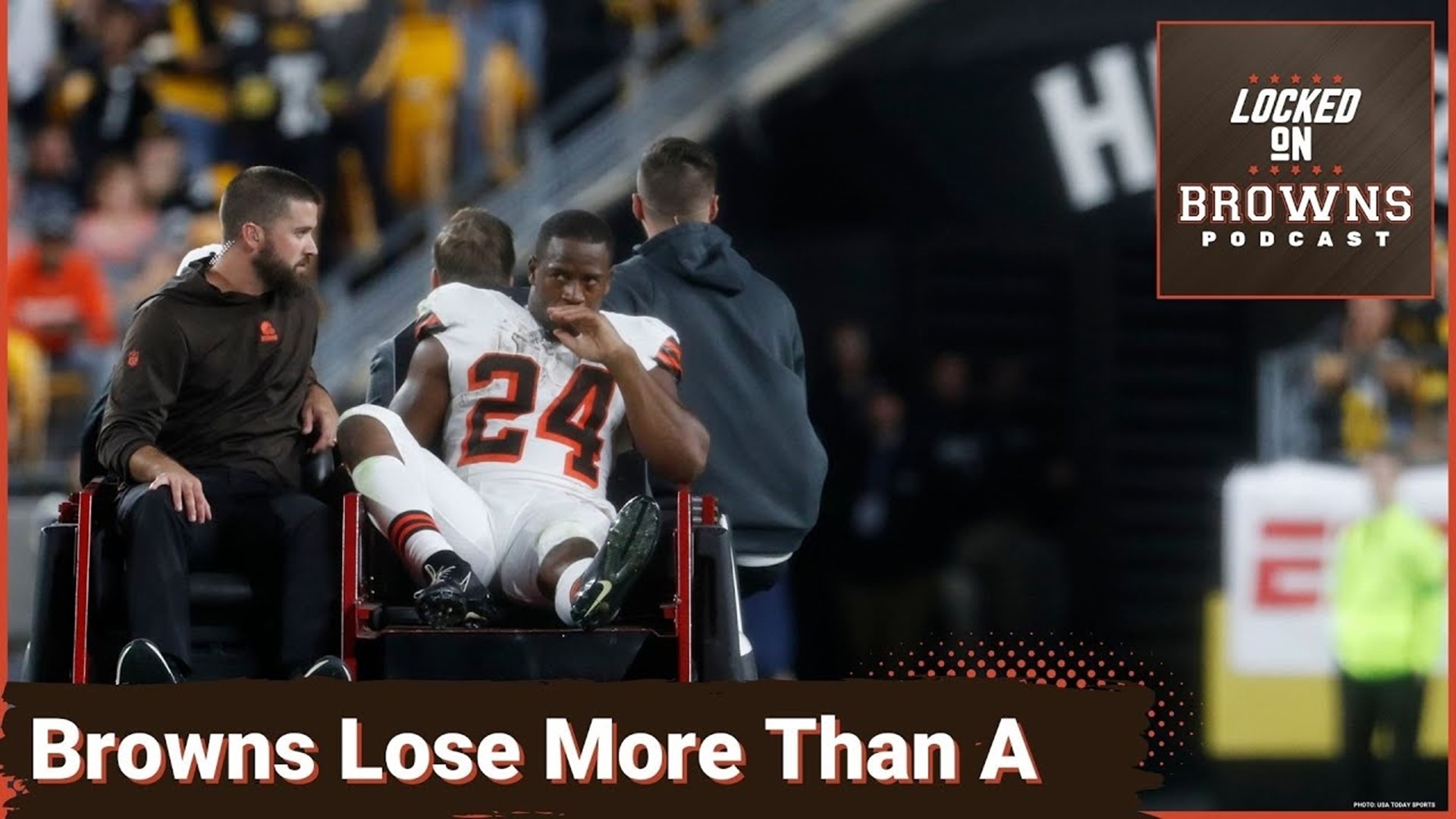 The Cleveland Browns lost to the Pittsburgh Steelers on Monday Night Football but worse than that they lost Nick Chubb to a severe knee injury