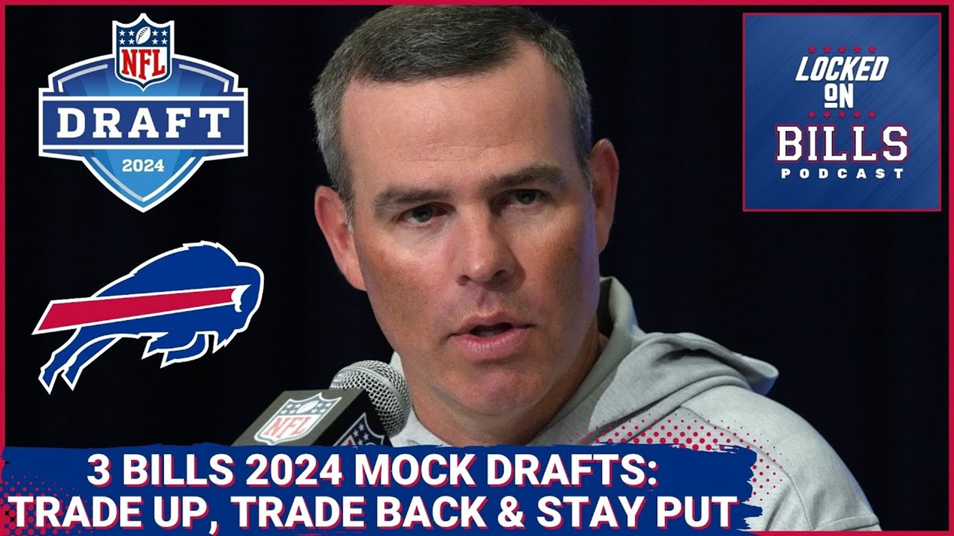 Buffalo Bills 2024 NFL Mock Draft Scenarios. Trading Up, Trading Back & Staying Put