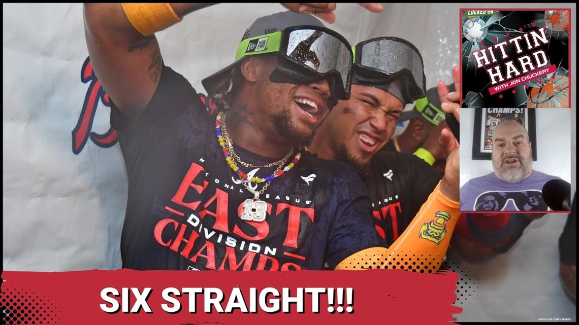 Six Straight Atlanta Braves NL East Division Champions Unisex T