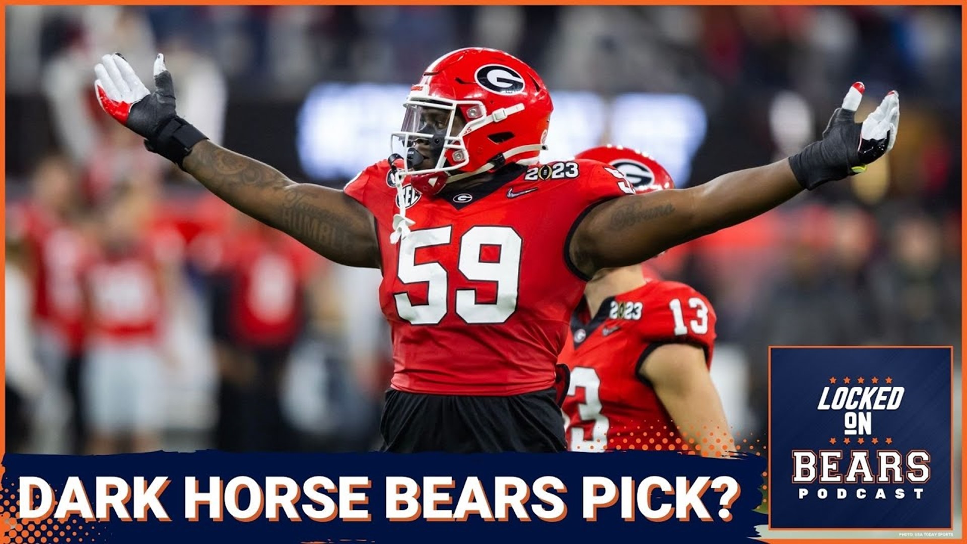 Broderick Jones emerging as dark horse offensive tackle for Chicago Bears  in 2023 NFL Draft