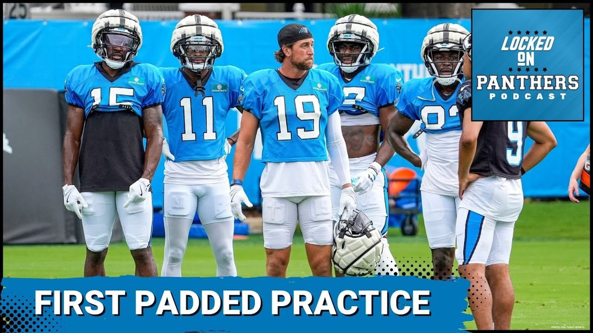 The Carolina Panthers held their first padded practice of Training Camp on Tuesday morning.