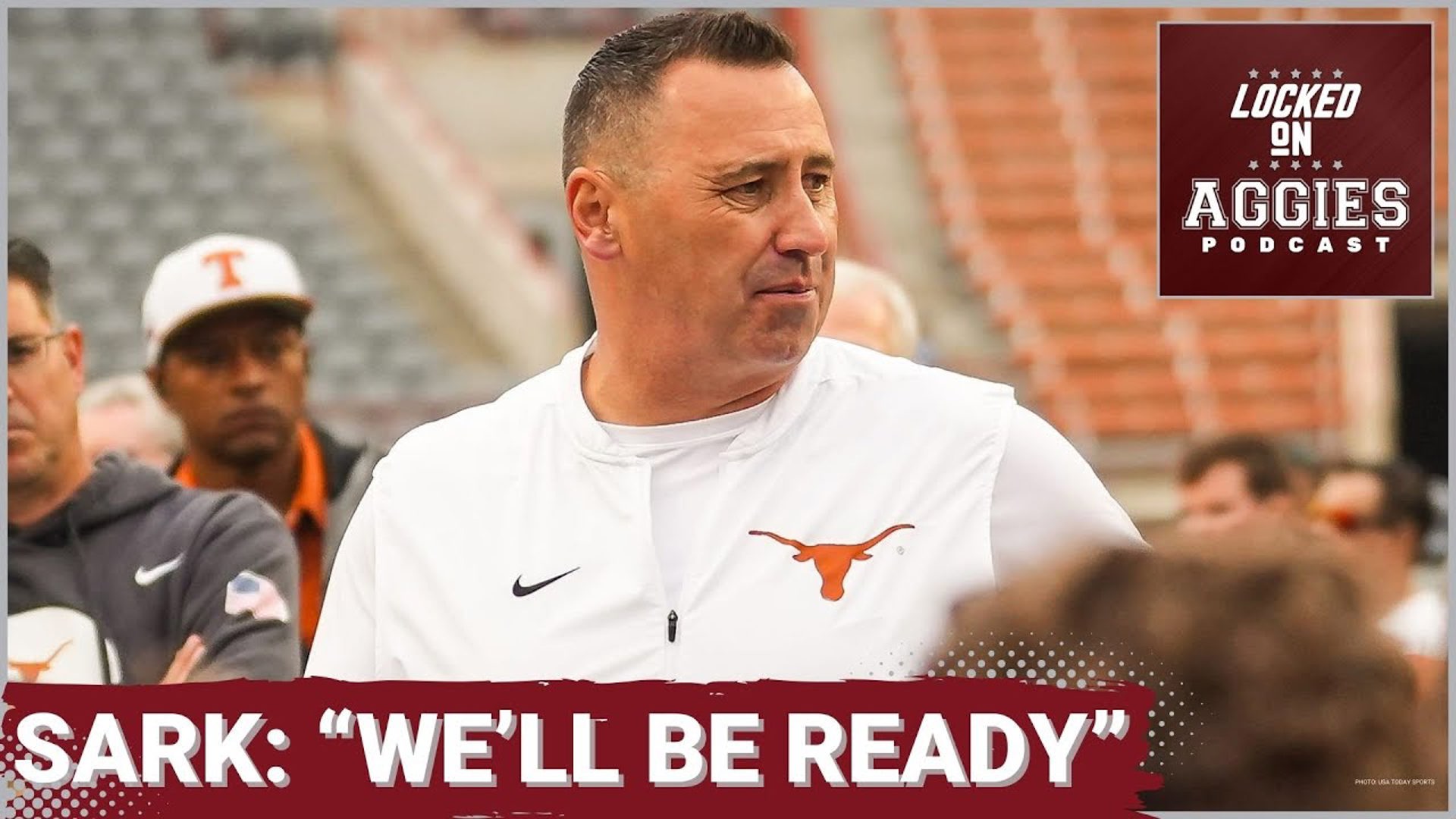 host Andrew Stefaniak talks about a quote from Texas head football coach Steve Sarkisian about the rivalry between Texas and Texas A&M being renewed.