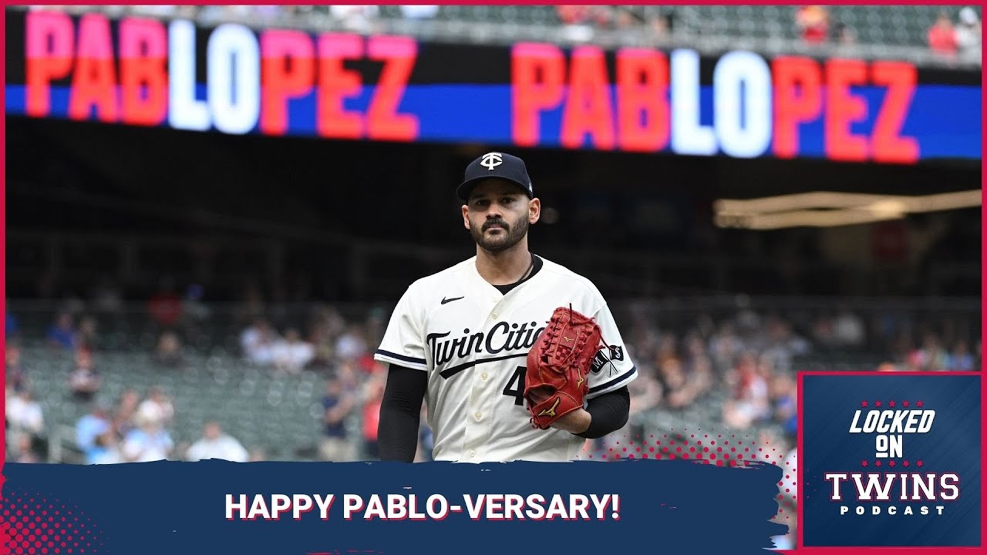 Twins Celebrate One Year Anniversary with Pablo Lopez