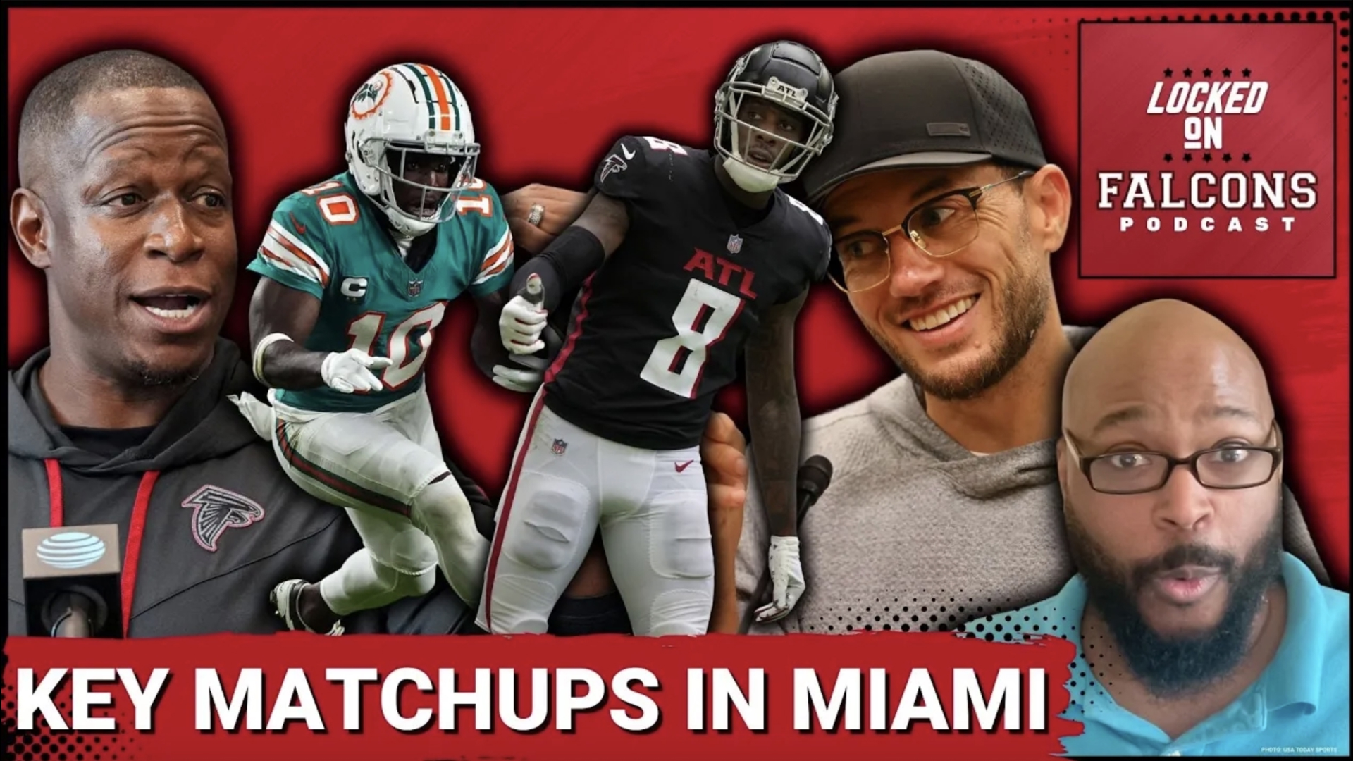 The Atlanta Falcons travel to face the Miami Dolphins in two days of joint practices before squaring off in their preseason opener on Friday.