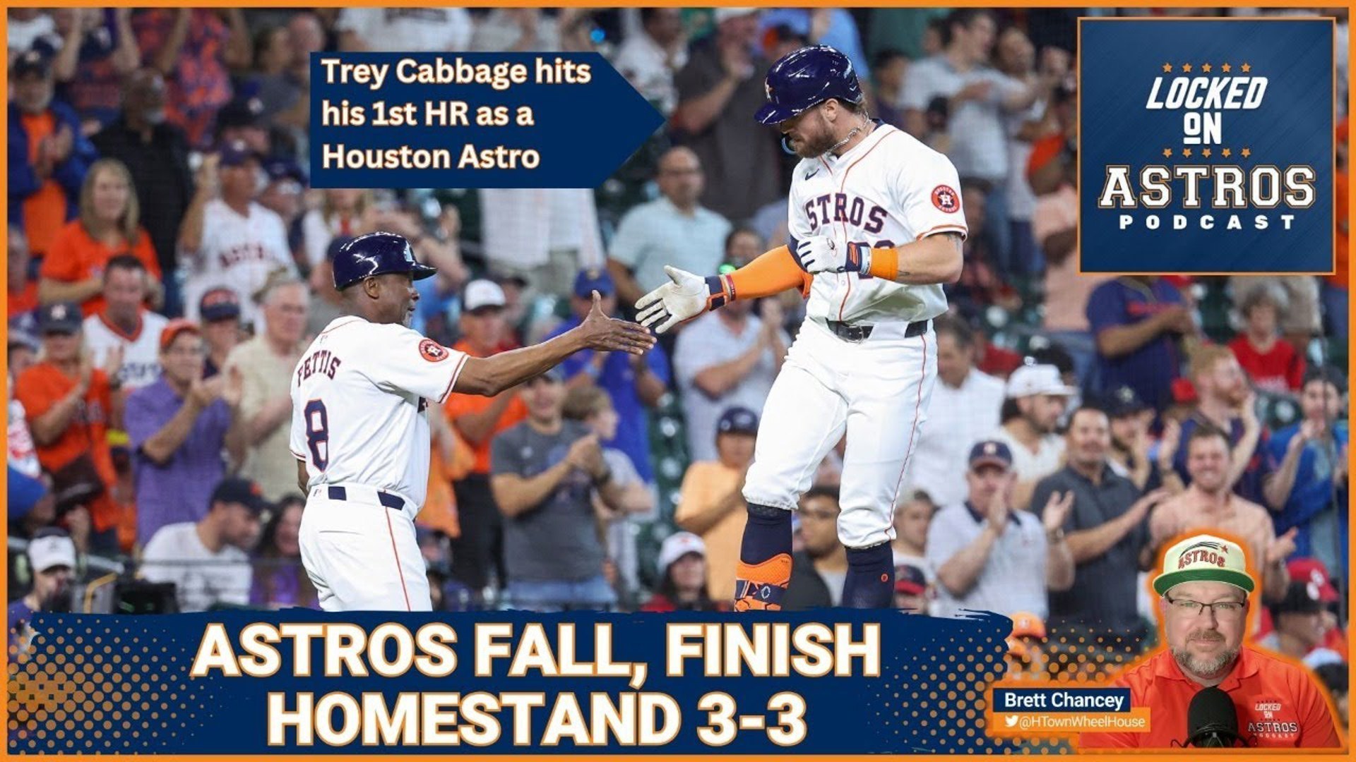 Astros fall in final game, finish homestand 3-3