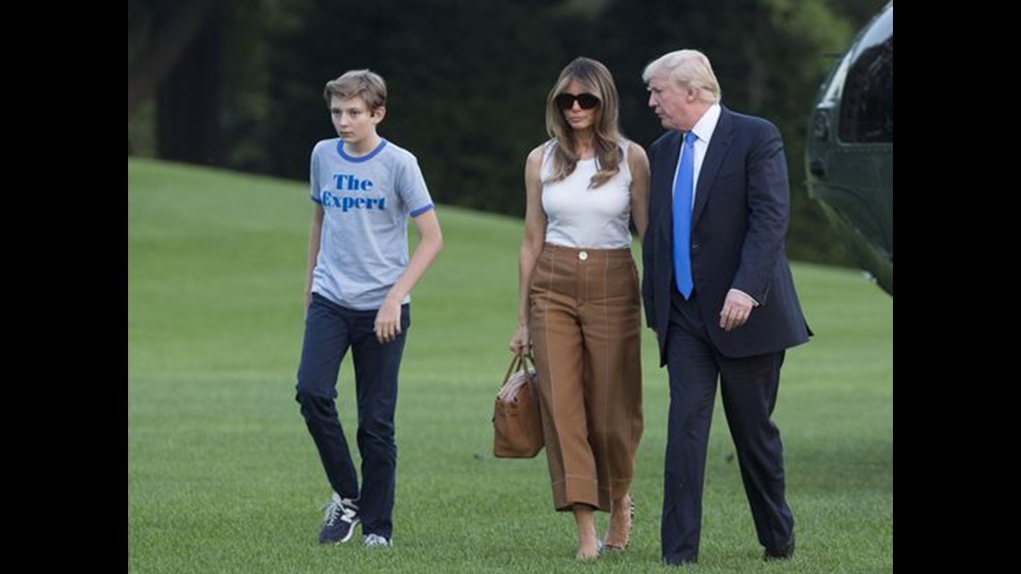 First Lady Melania And Son Barron Trump Officially Move Into The White ...