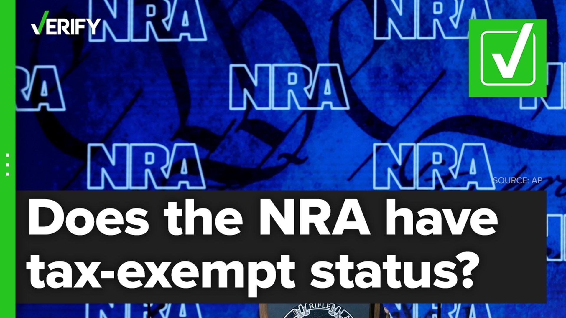 A VERIFY viewer asked if the NRA is tax-exempt. As a 501(c)(4) organization, which is a tax status for “social welfare organizations,” it is.