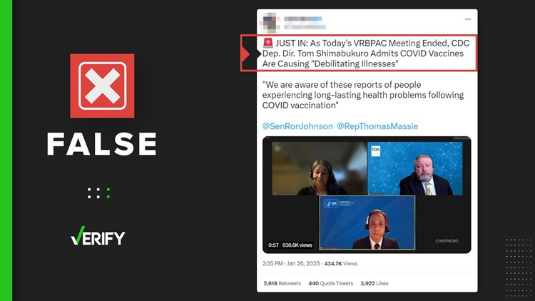 No, CDC's vaccine safety director didn't admit the COVID-19 vaccine causes debilitating illnesses