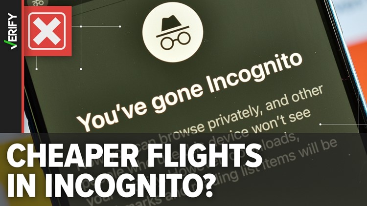 No, searching in incognito mode won’t help you find lower flight prices