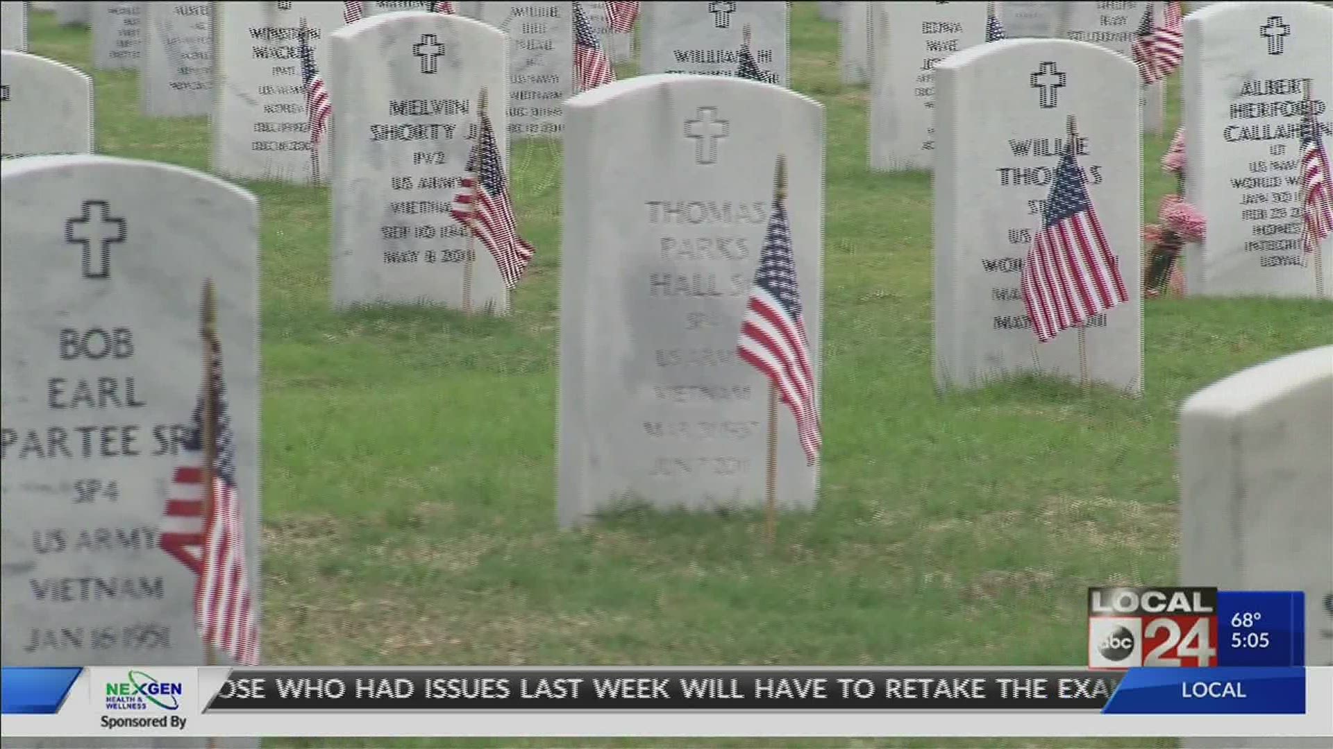 Volunteers answer the call to place flags at West Tennessee Veterans ...