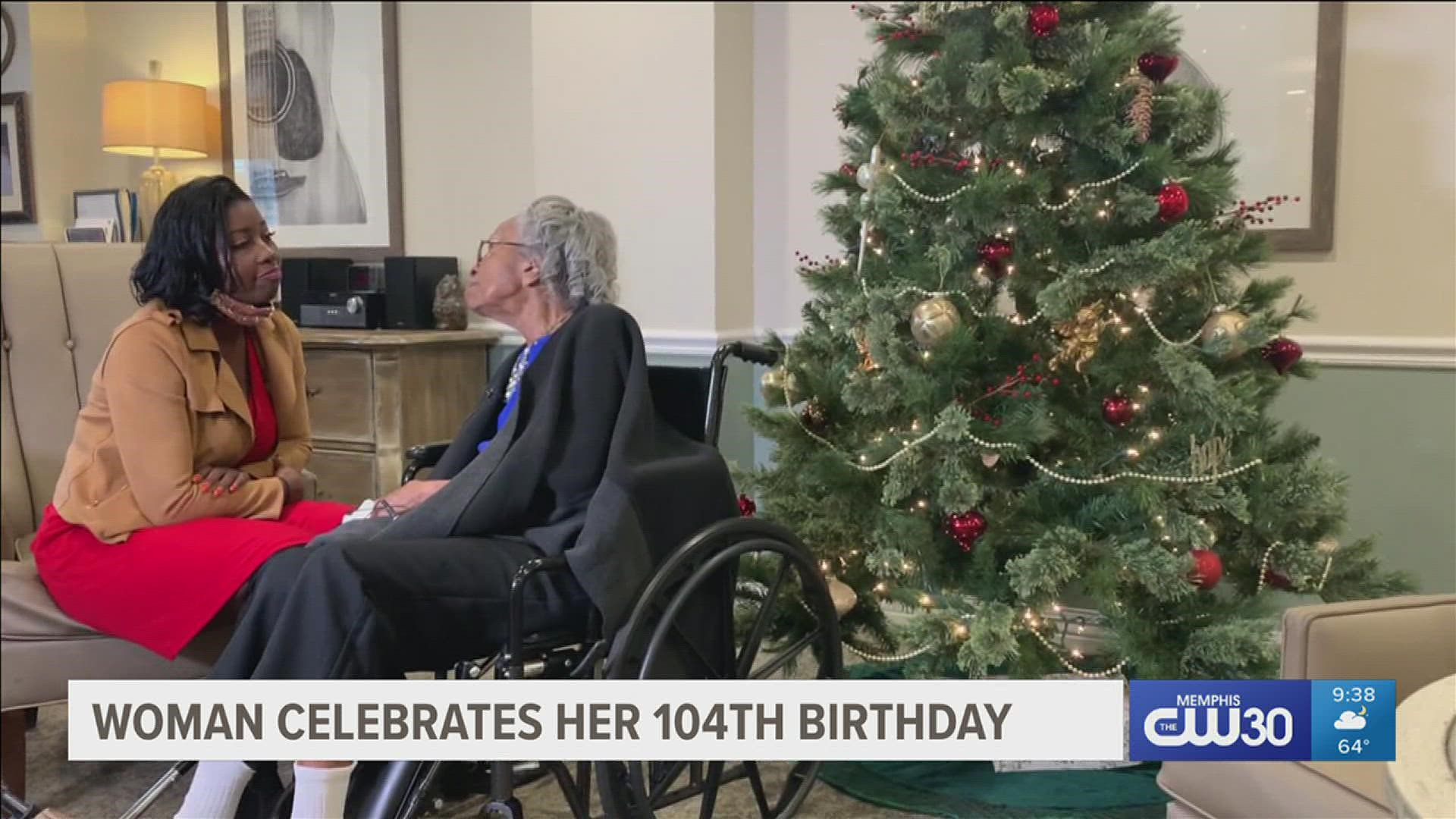Ms. Ernestine Spencer celebrated her 104th birthday on Tuesday at Belmont Village Senior Living.