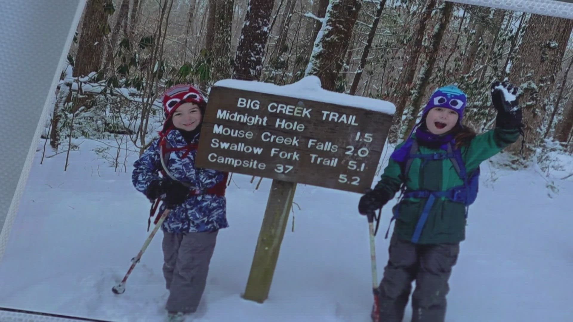 10-year-old Elizabeth and 8-year-old Landon are the youngest to have hiked all the maintained trailers in the Great Smoky Mountain National Park.