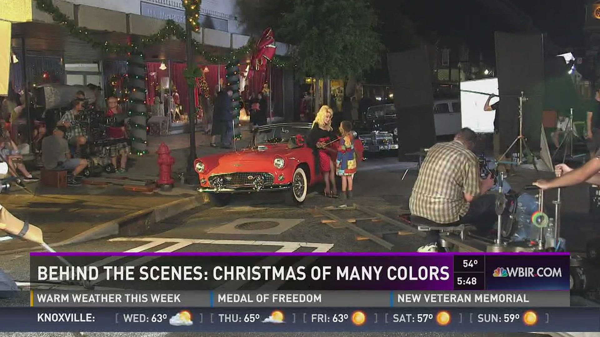 Nov. 22, 2016: Dolly Parton's new movie "Christmas of Many Colors" recreates scenes from the country superstar's childhood in Sevier County.
