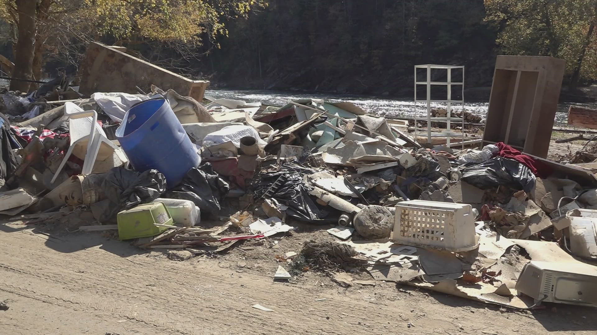 Aaron Velasquez takes us to Marshall, NC to share what residents of the county are experiencing in the aftermath of Hurricane Helene.