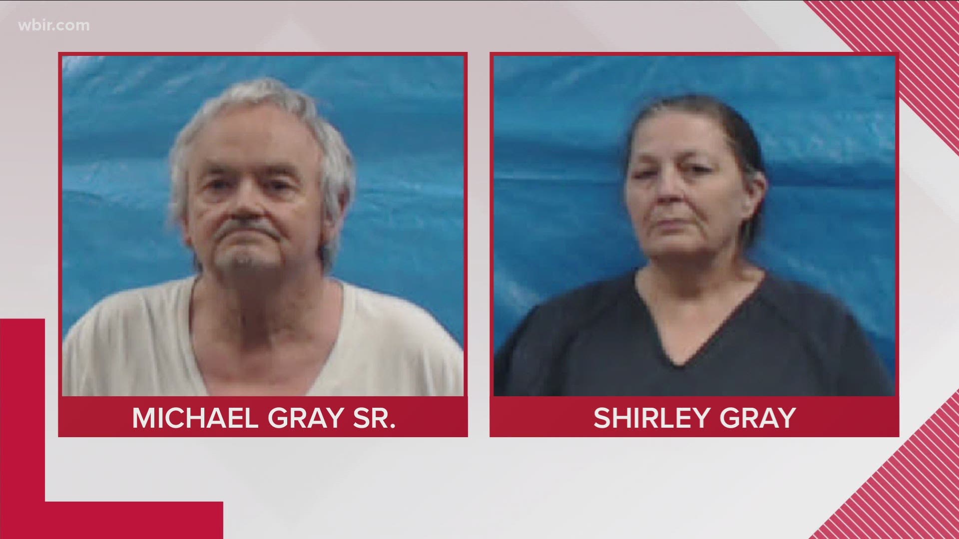 Michael & Shirley Gray are charged with years of abuse. The remains of two dead children have now been found on properties they lived on.