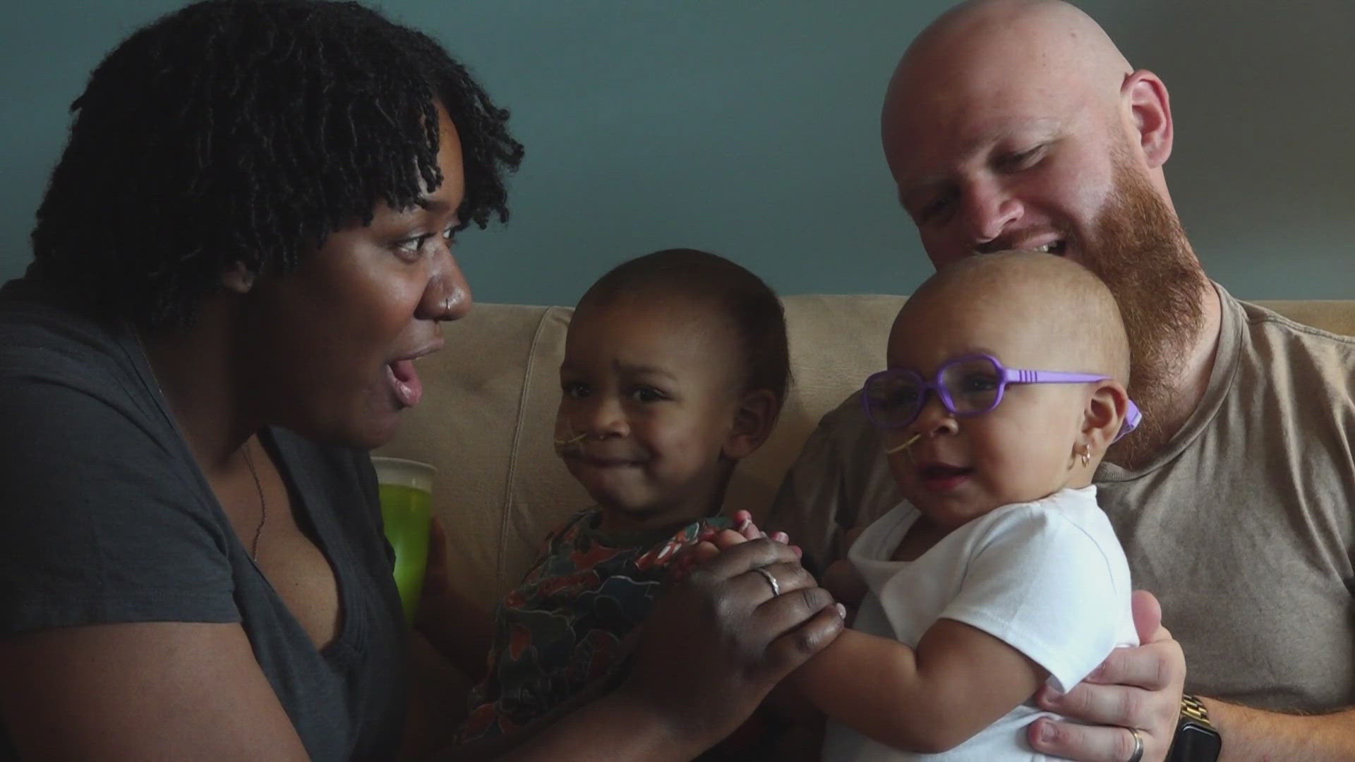 A Knoxville family is home after their two children underwent months of cancer treatment for a rare form of eye cancer.