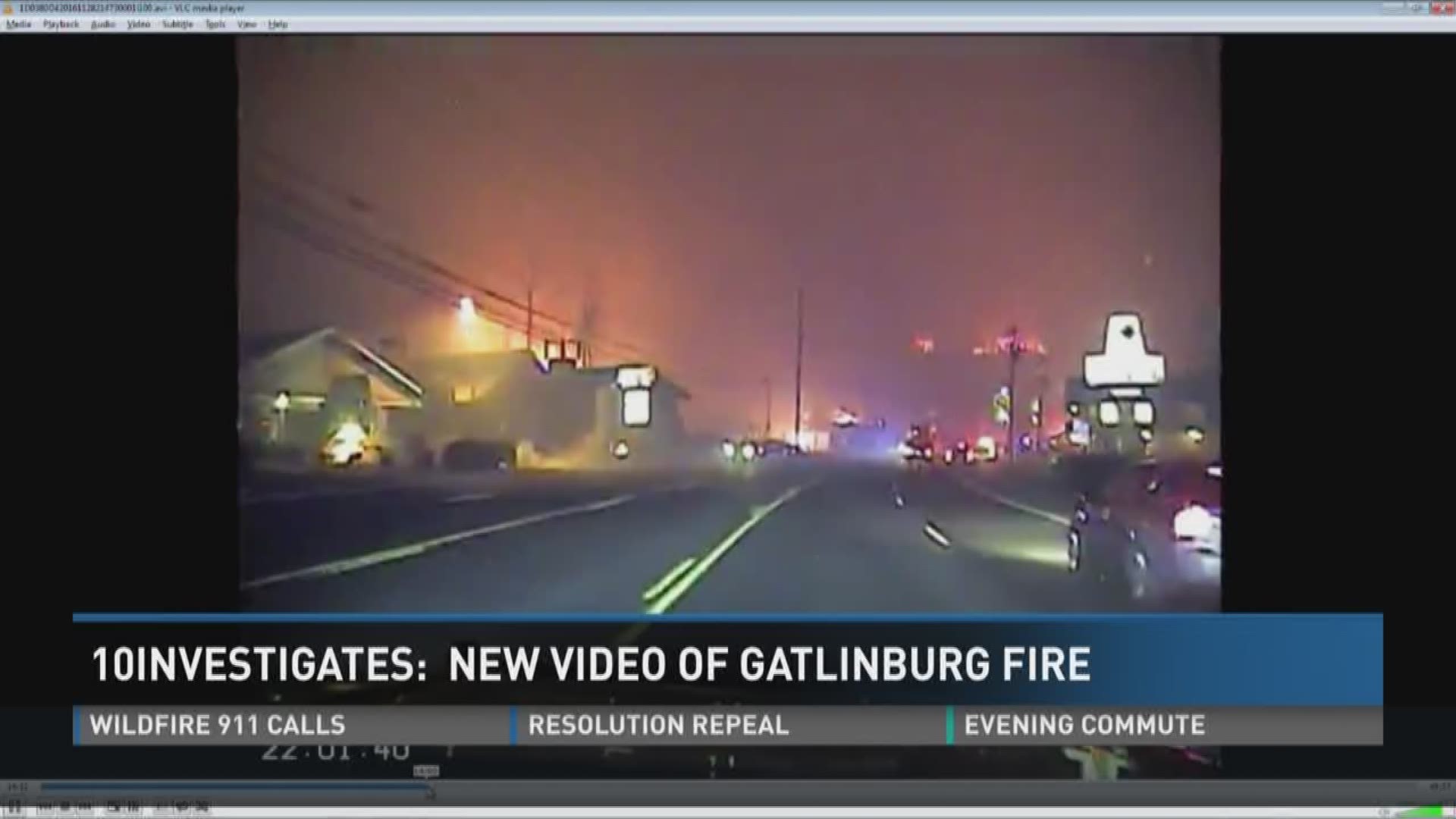 Newly released dashcam video gives a first-hand look at what Sevierville Police Department officers and other first responders saw as fire engulfed thousand of acres in Sevier County last November.