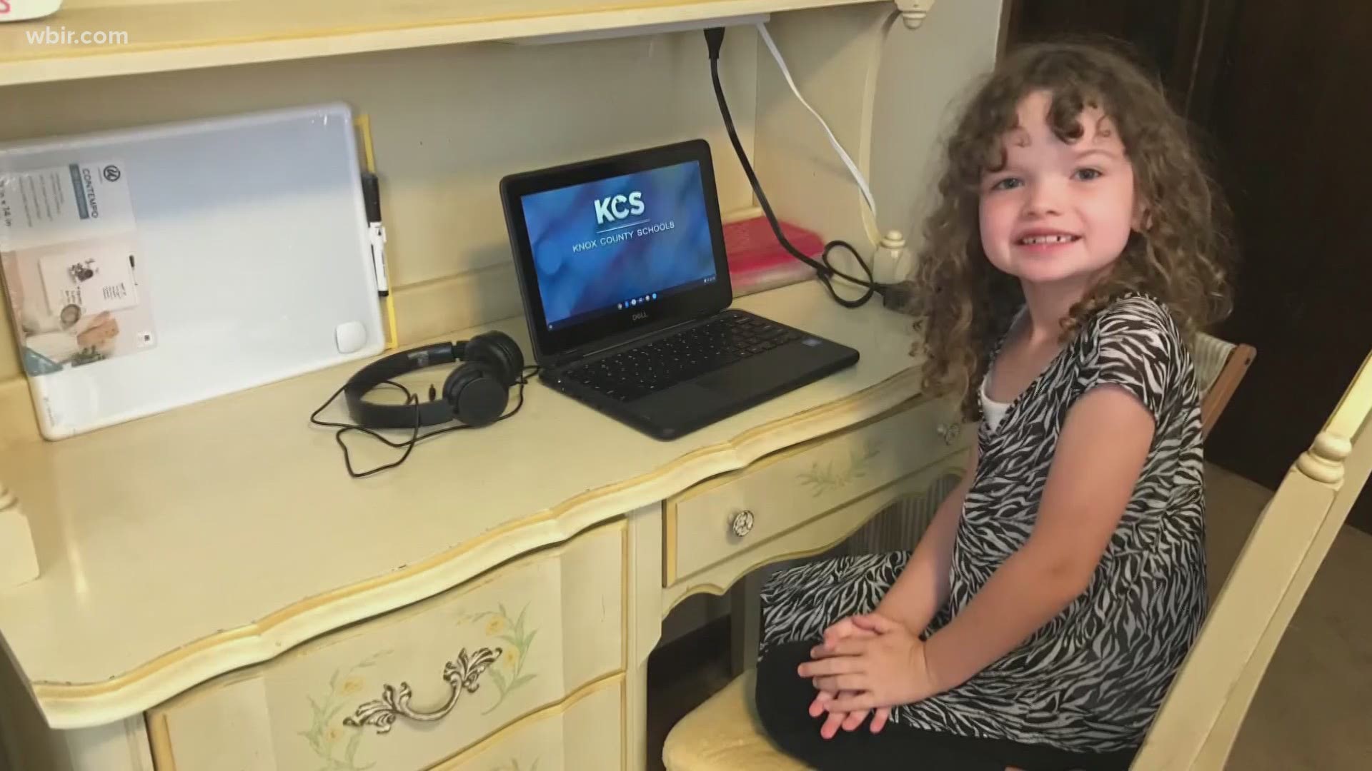Online school means more freedom and inclusion for a Knoxville second grader battling cancer.
