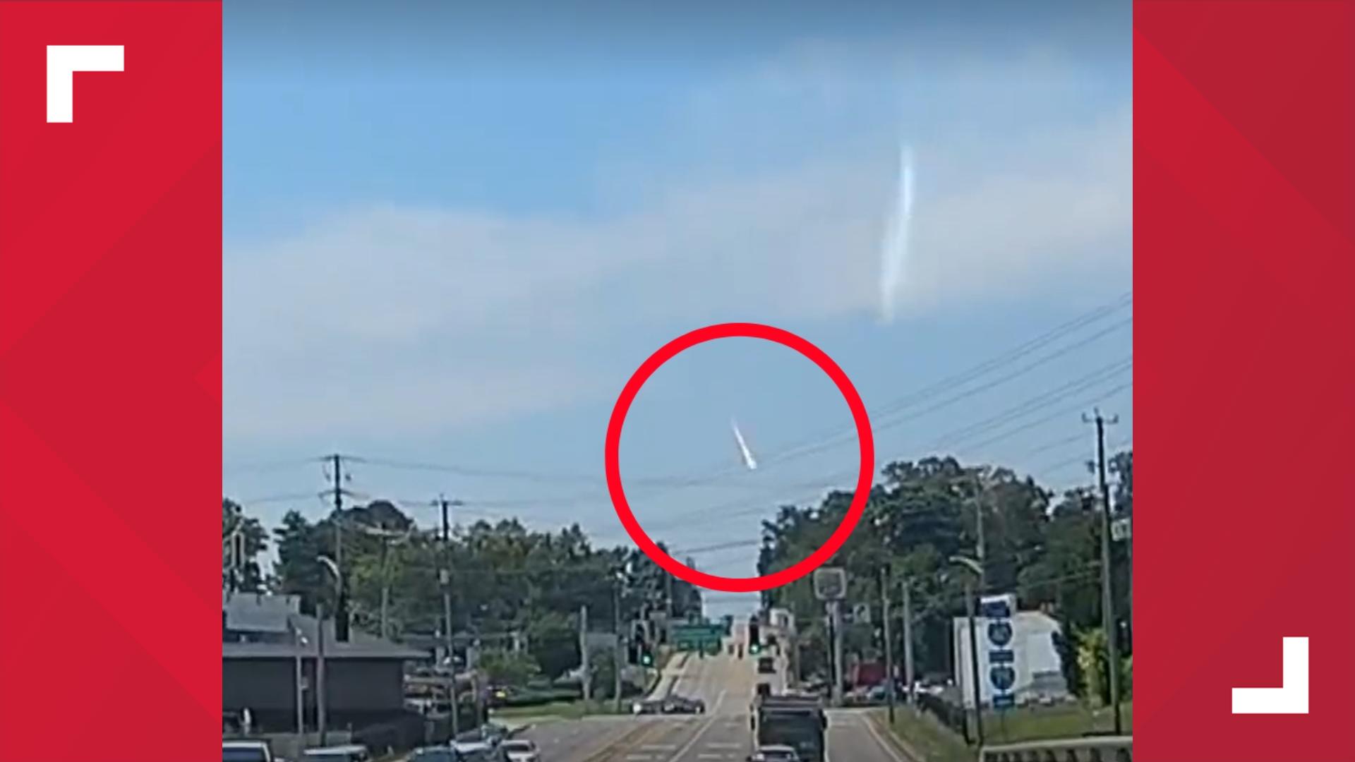 The fireball was described by experts from the American Meteor Society as a bolide.