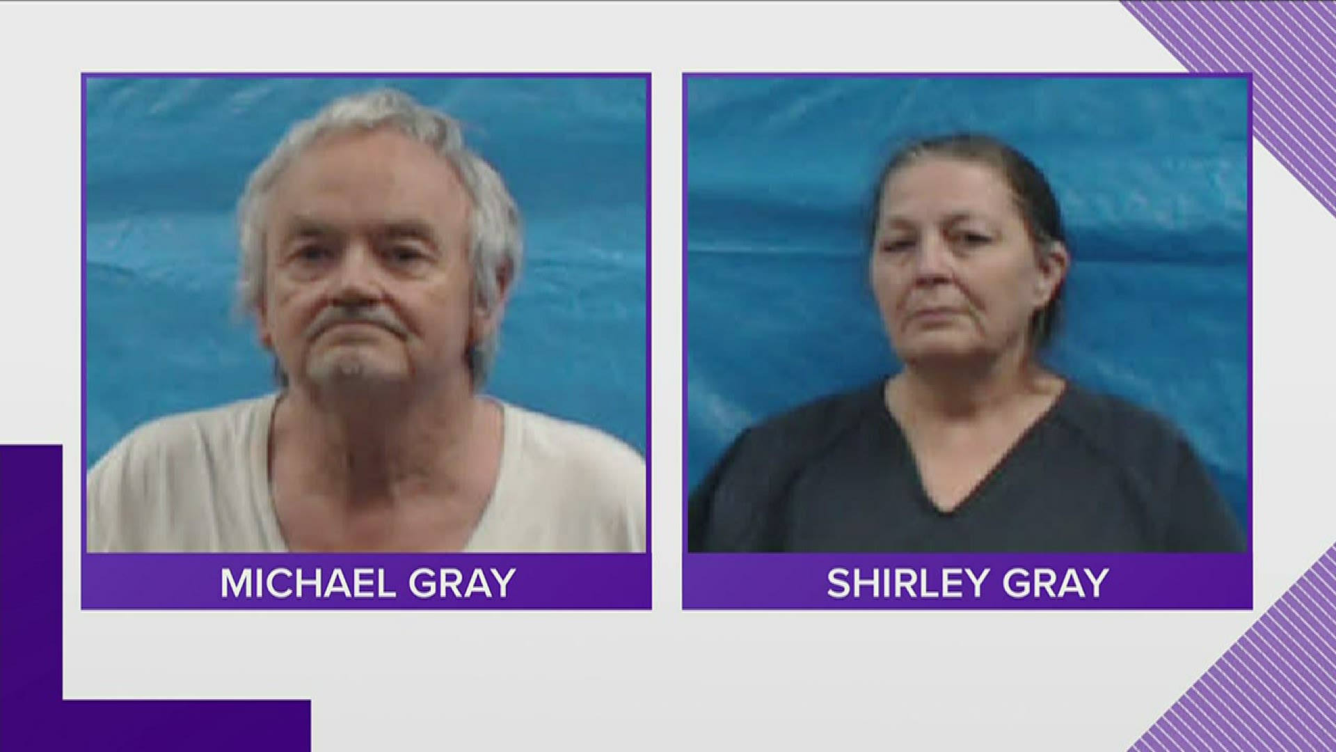 Authorities say Michael and Shirley Grey locked children in the basement of their home for years.