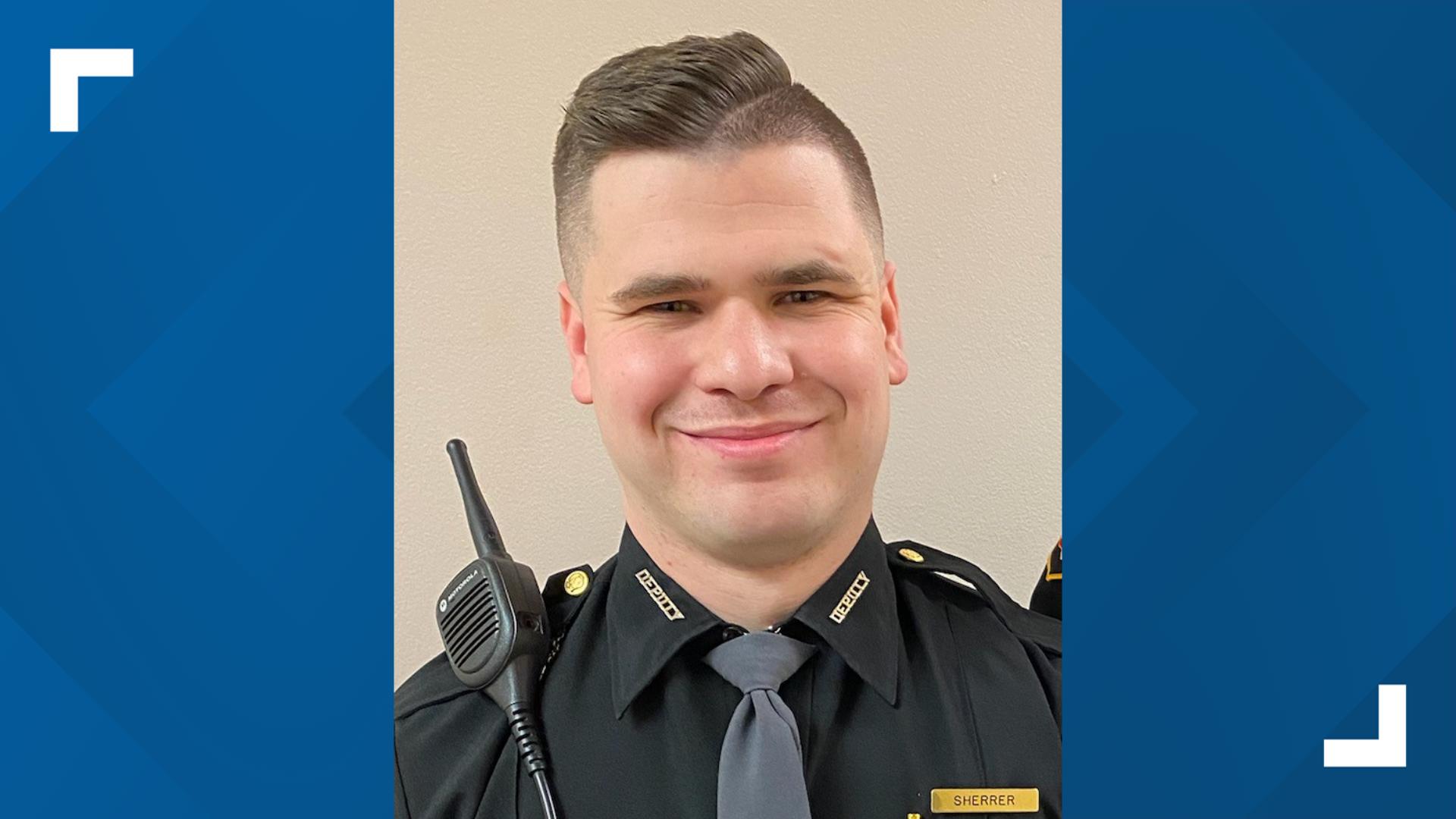 Sheriff John Hinton identified the deputy as 31-year-old Daniel Sherrer, a four-year veteran with the agency.