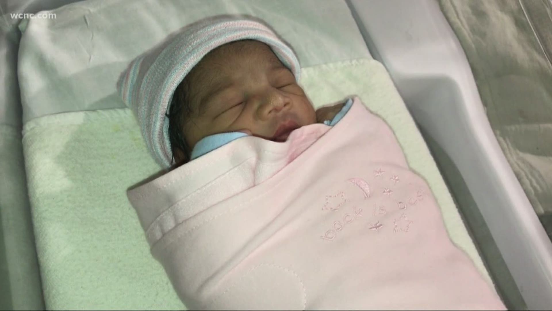 It was an extra special delivery at Charlotte's airport, just in time for the Thanksgiving holiday. The new mom said she named her baby daughter Lizyana Sky Taylor.