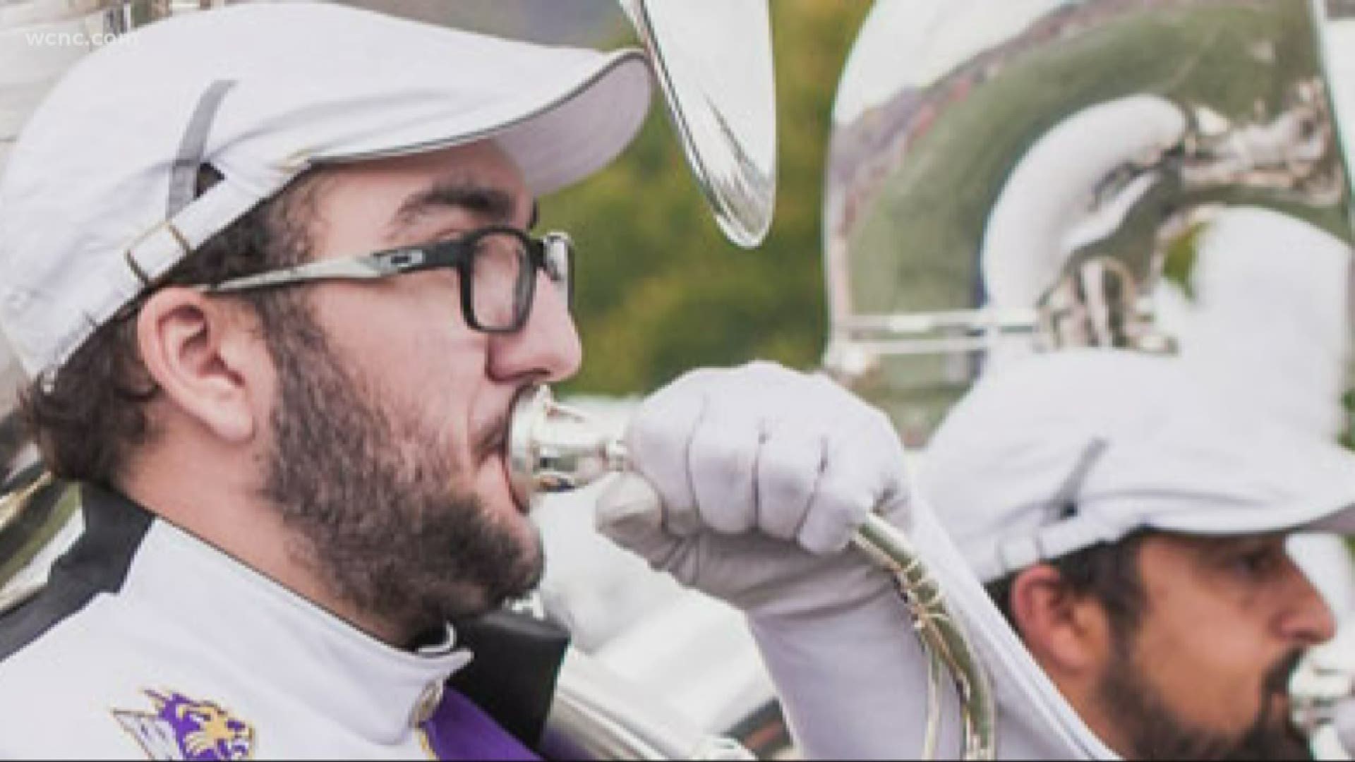 Western Carolina University’s “Pride of the Mountains” is one of the largest college marching bands in the country with more than 500 members.