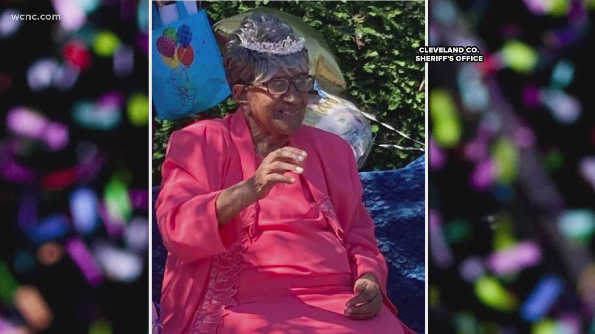 She turned 106 on Monday, and the Cleveland County Sherriff's Office shared pictures of her birthday celebration.