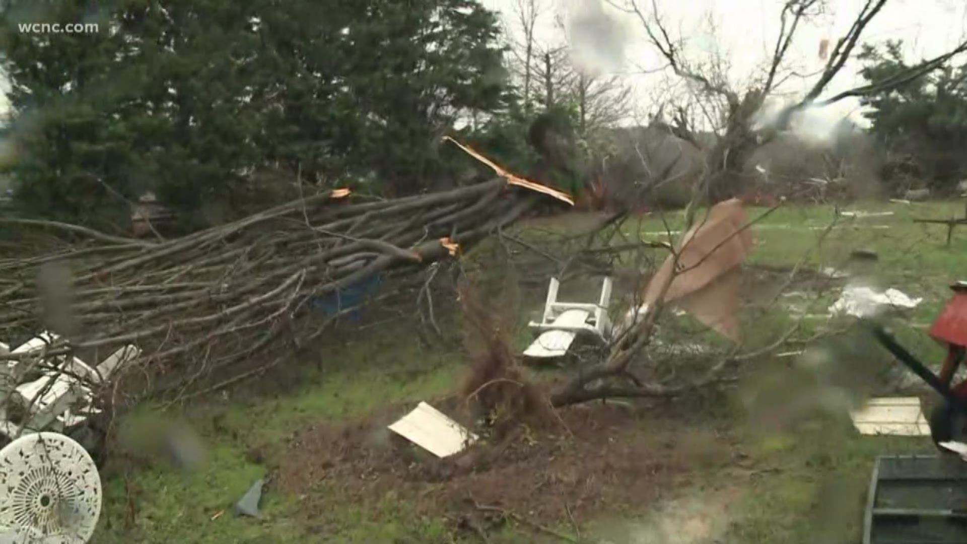 A 16-year-old boy says he was inside a home when a tornado hit his family's neighborhood Thursday.