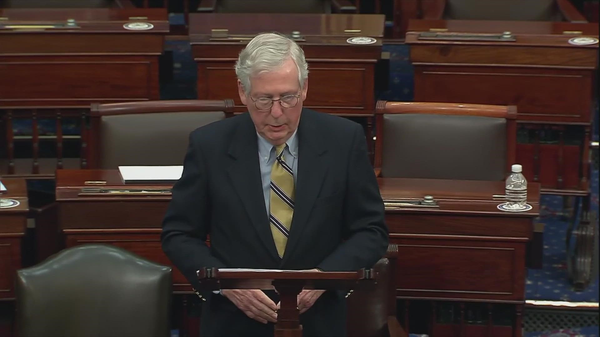 Just minutes after voting to acquit Donald Trump in his 2nd impeachment trial, Mitch McConnell called Trump 'practically and morally responsible' for Capitol riot.