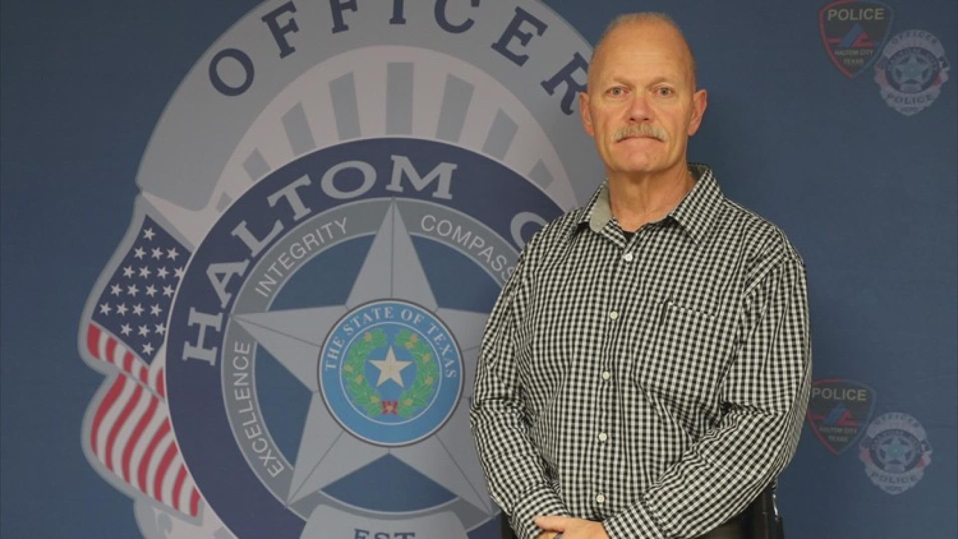 Police say retired Cpl. Tony Miller died in a fire at his home in Azle, Texas.