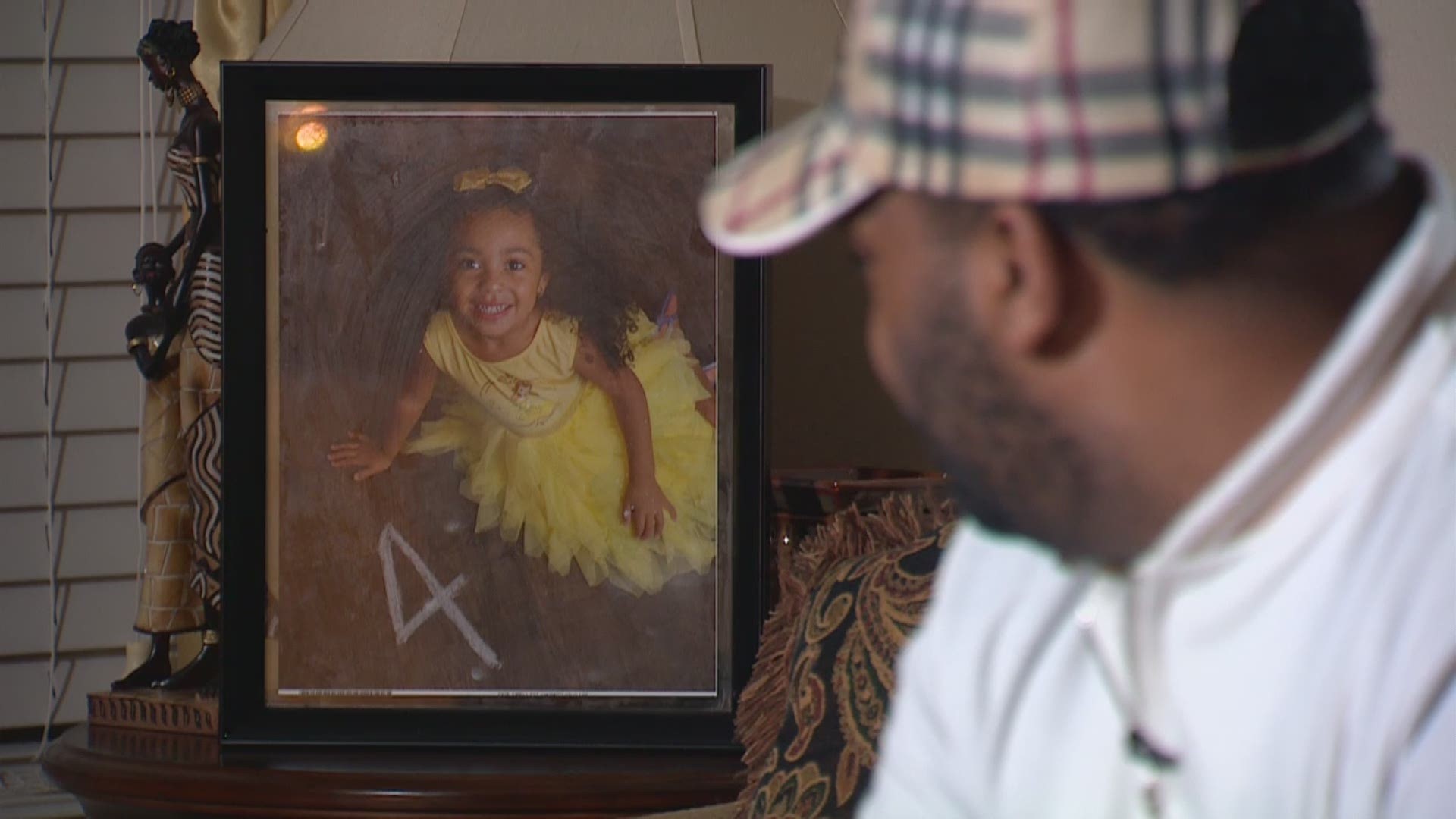 "I'm almost 30, and I'm about to bury my 4-year-old daughter," Ashanti Grinage's father said.