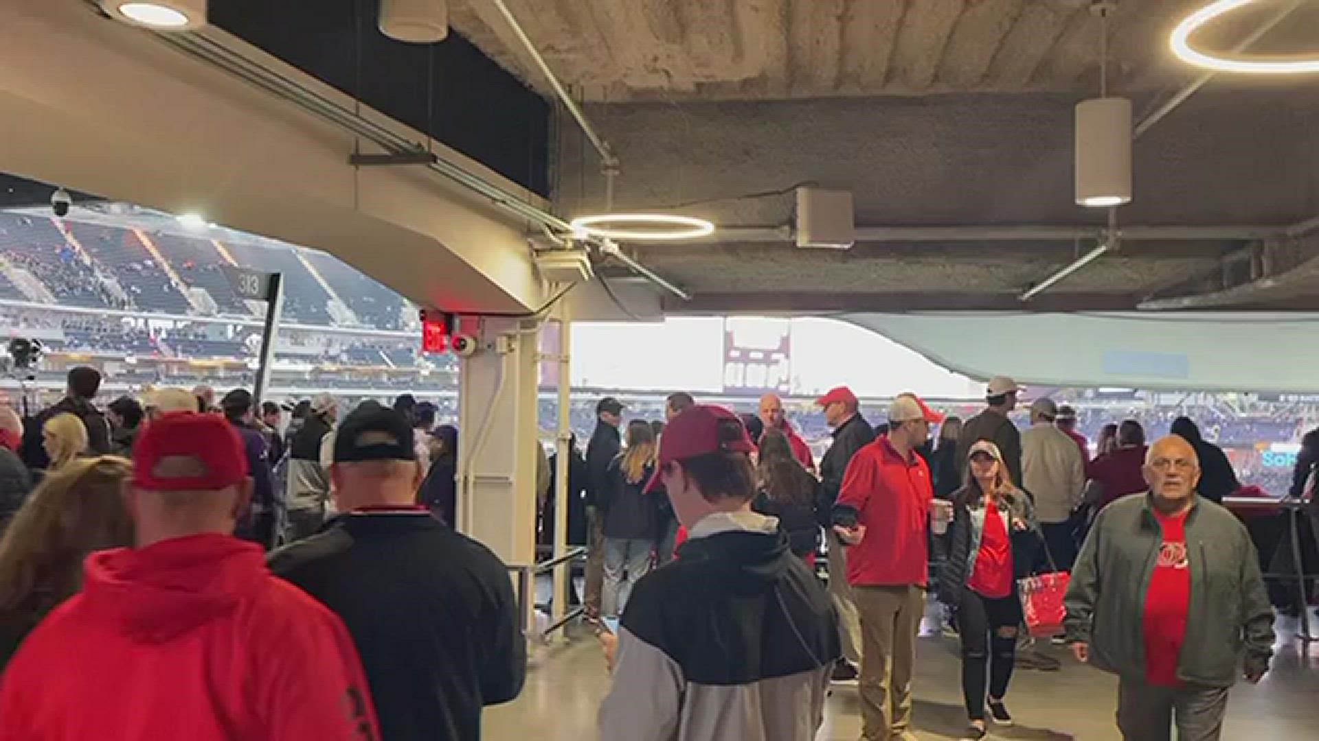 TCU and Georgia kick off from SoFi Stadium for the CFP National Championship. Here's a look inside from WFAA's Ryan Osborne.