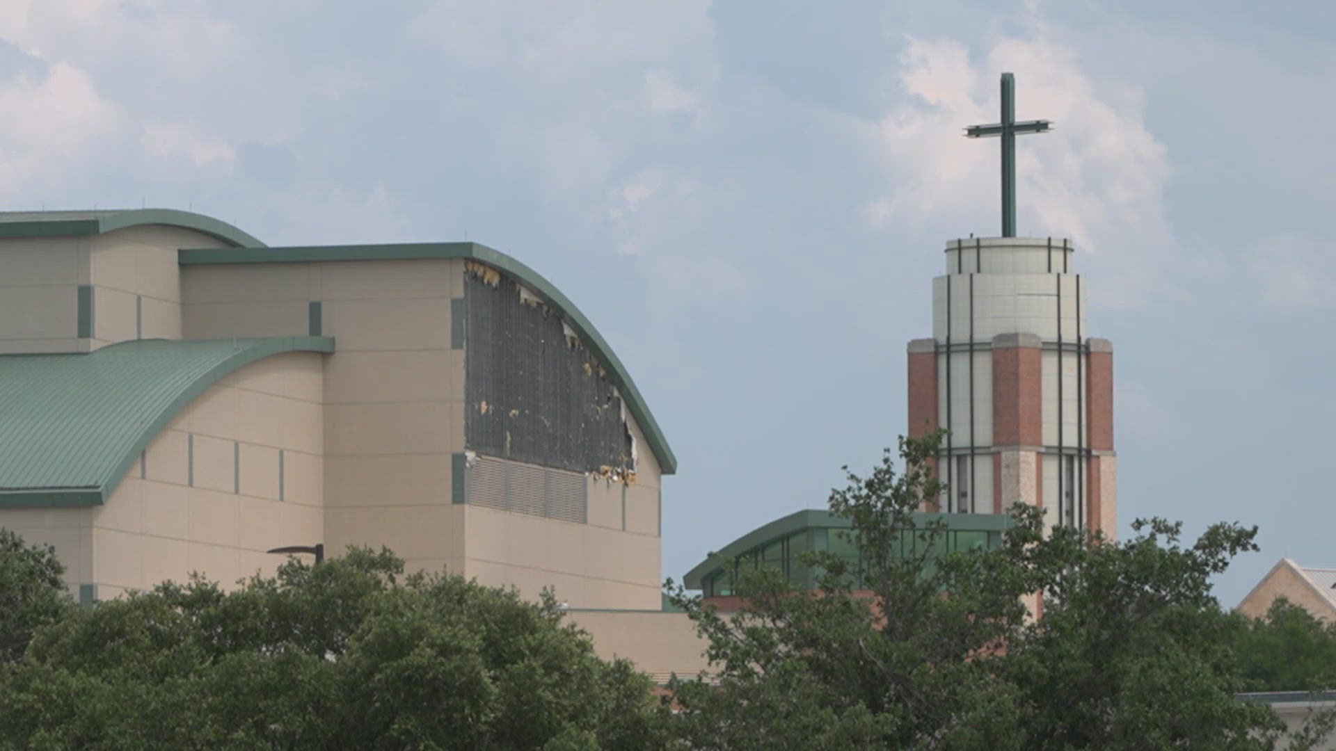 The senior pastor of Prestonwood Baptist Church said he plans to be ready for worship service on Sunday despite the damage.