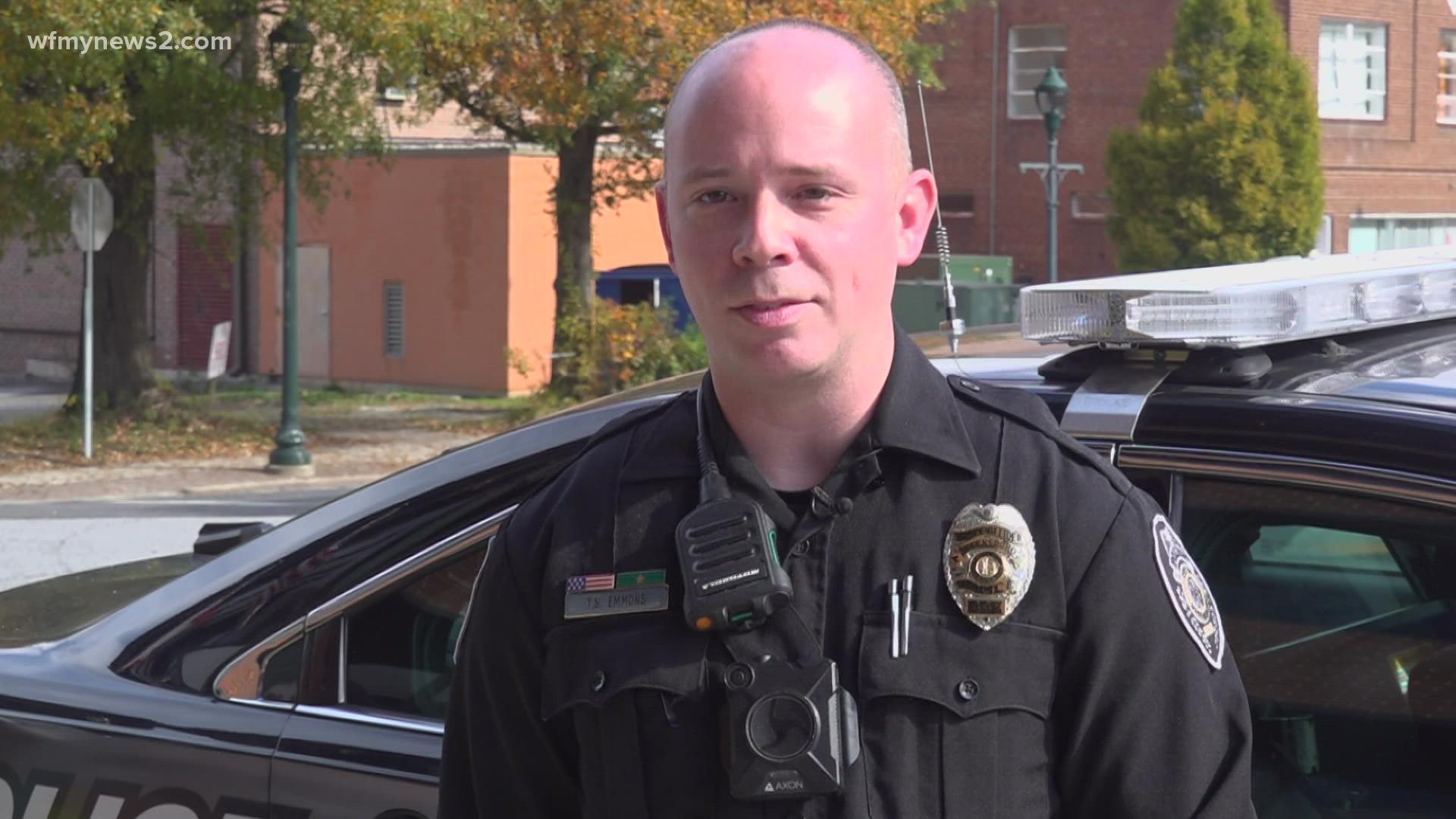 A Greensboro police officer is a hero after saving a man's life while on I-40.