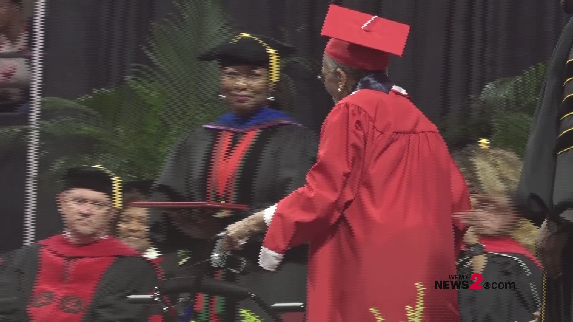 It's a moment that’s 70 years in the making. 99-year-old Elizabeth Johnson, a WWII veteran, will get to walk across the stage at WSSU's commencement and receive the degree she earned in 1949.