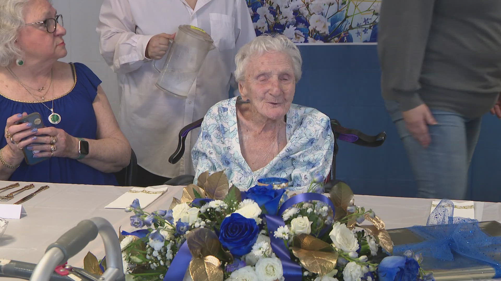 Janet Austin is turning 105 on Monday! The Harris Hill Nursing Facility is honoring her with a party.