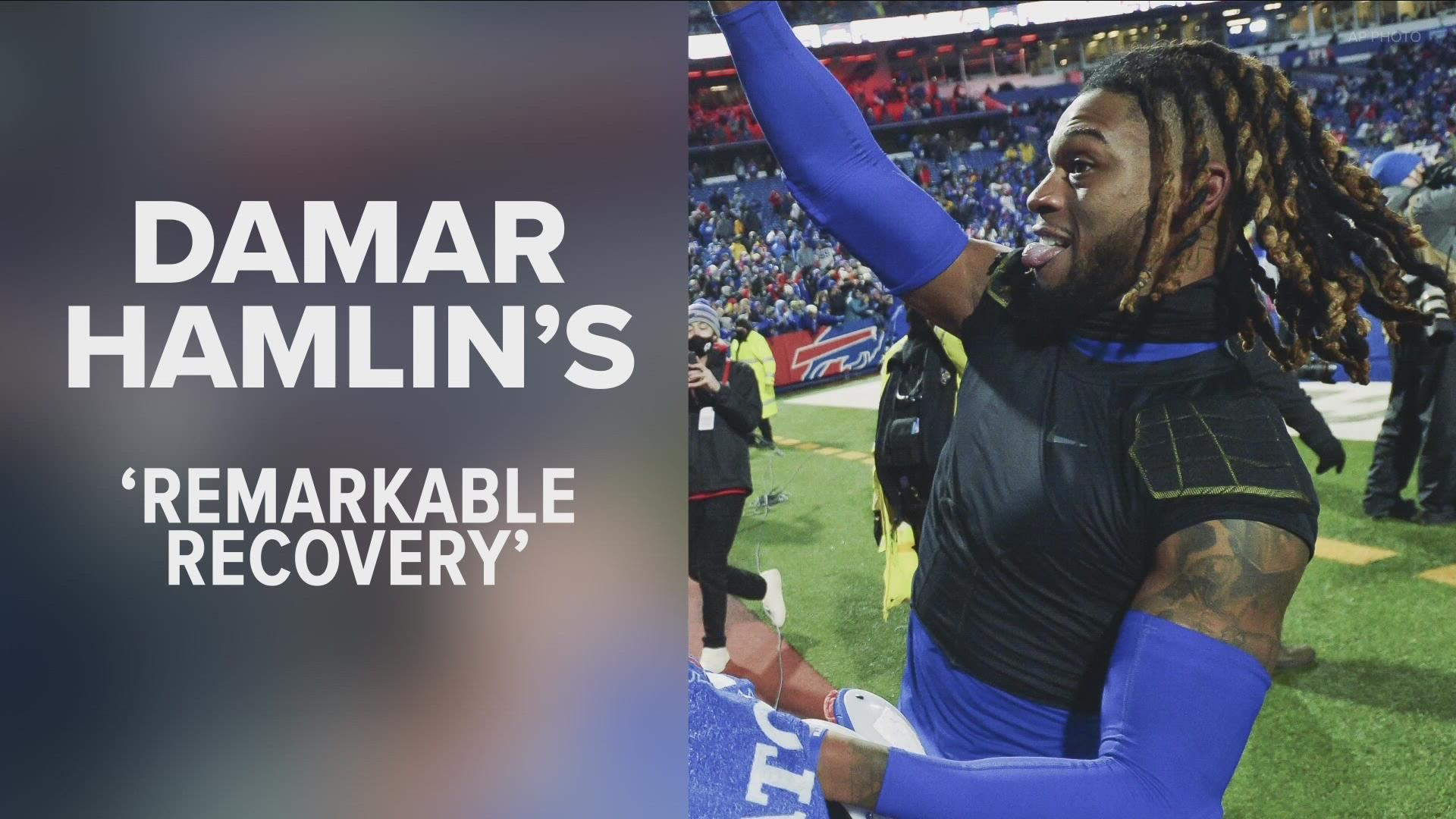 Damar Hamlin Off Breathing Tube | 11alive.com